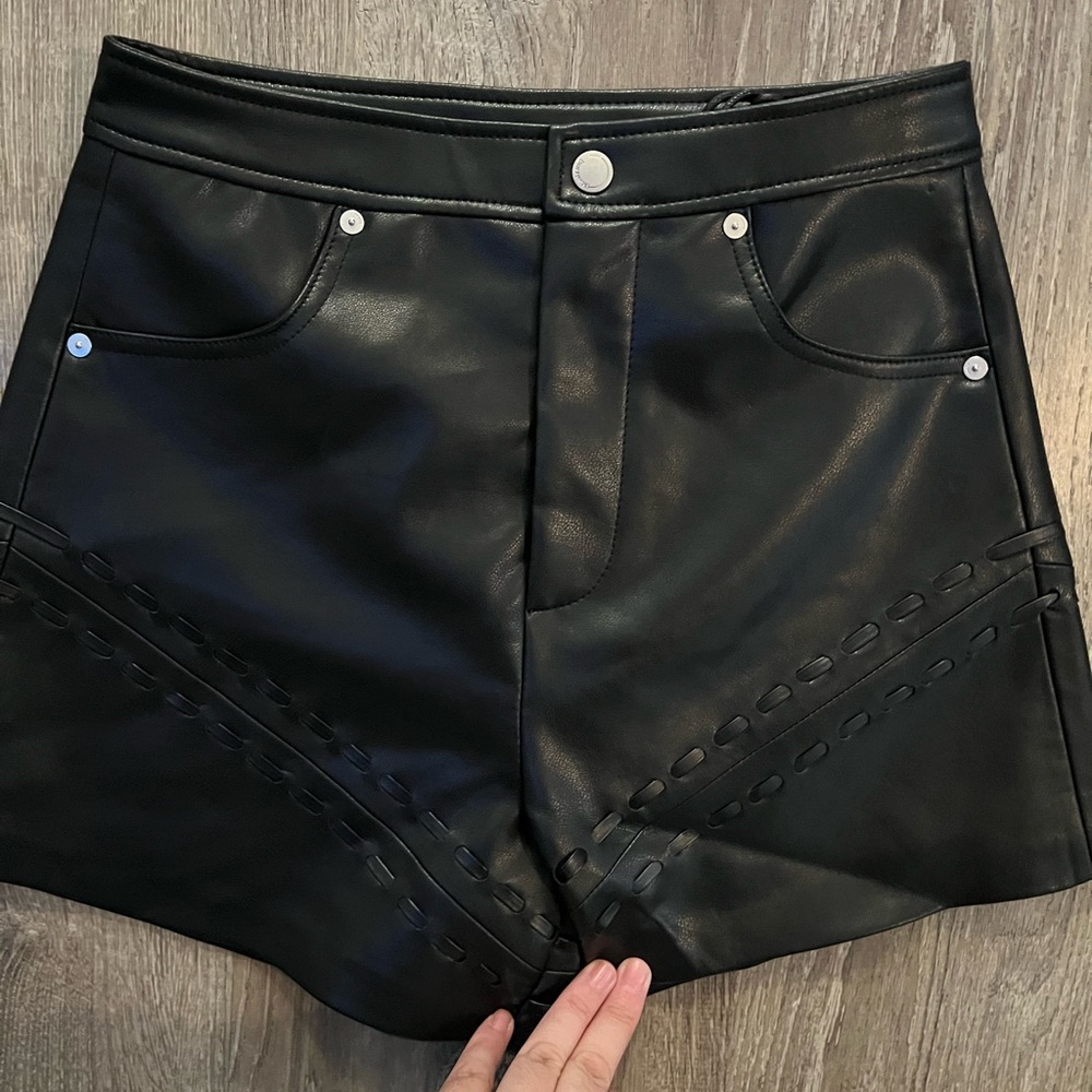 Revolve x Blank NYC Faux Leather Short in Opening Act - Picture 7 of 12